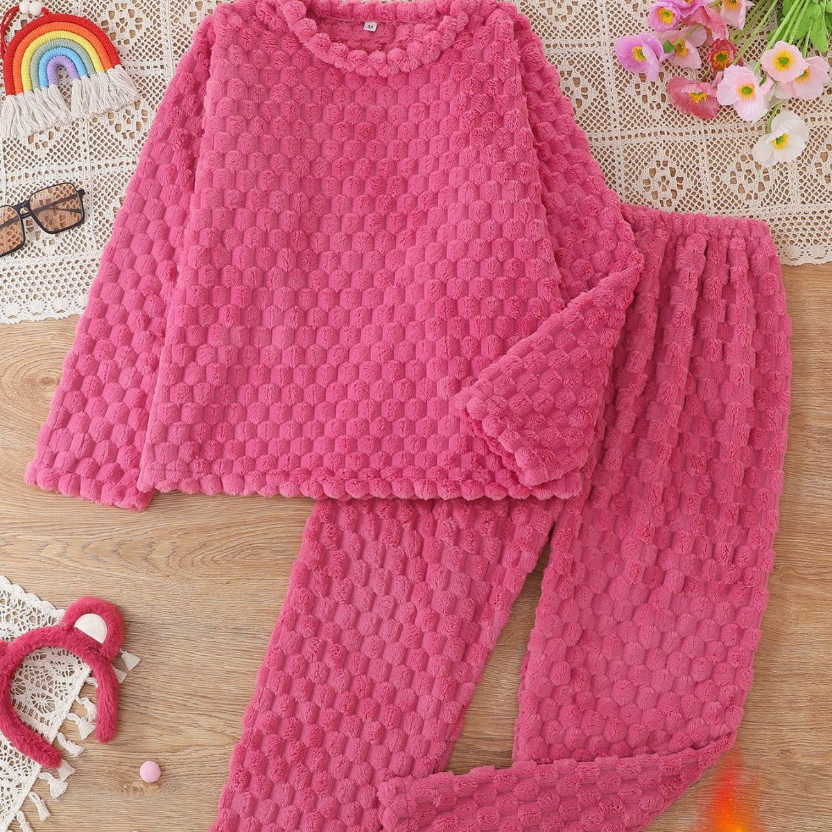 Autumn Winter Flannel Fleece Womens Set