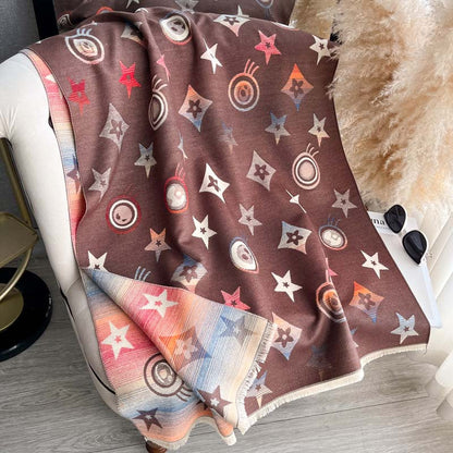 Double-sided Scarf Shawl For Women Autumnwinter