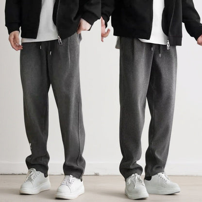 Mens Loose Versatile Retro-Style Spring Jeans