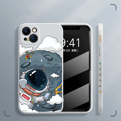 Rubik's Cube TPU Phone Case Side Astronaut
