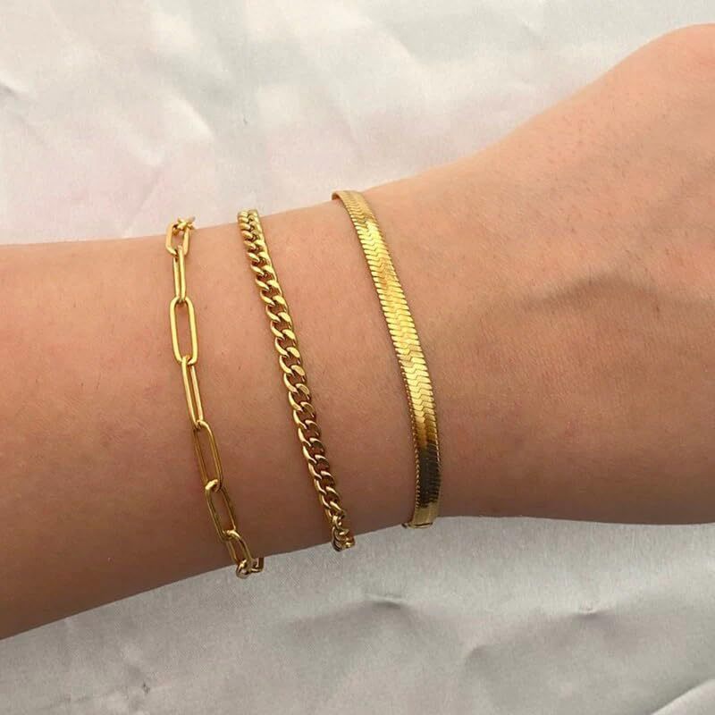 Multi-layer Light-luxury Bracelet Round-bead Chain Anklet