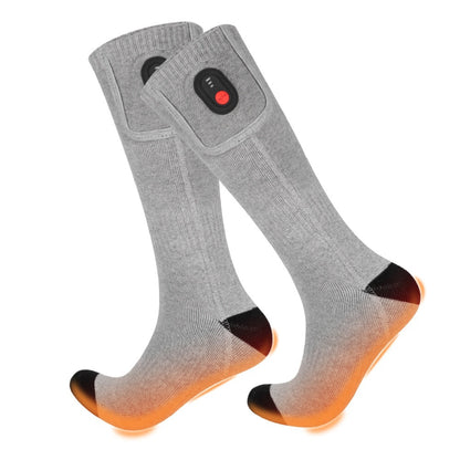 Electric Heating Pure Cotton Socks Skiing Casual Men And Women Warm-keeping Socks