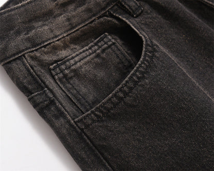 American Basic Style Straight Jeans Men