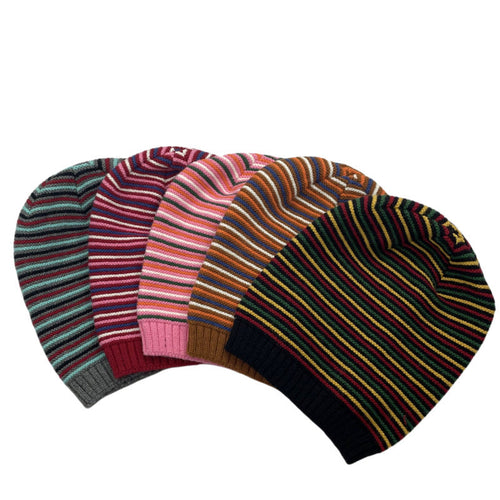 Striped Knitted Warm Woolen Hat
