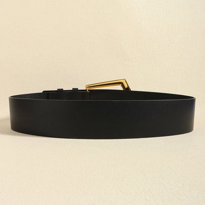 Elastic Black Metal Belt for Fashion Embellishment