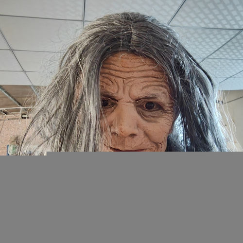Halloween Granny Mask Latex Headset
