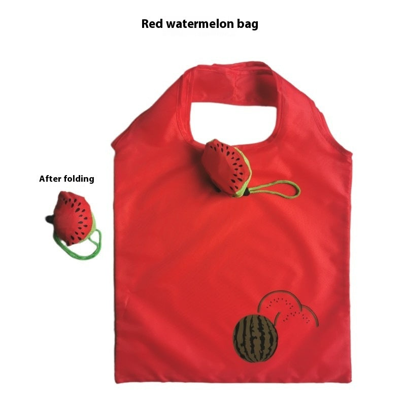 Portable Strawberry Folding Shopping Bag