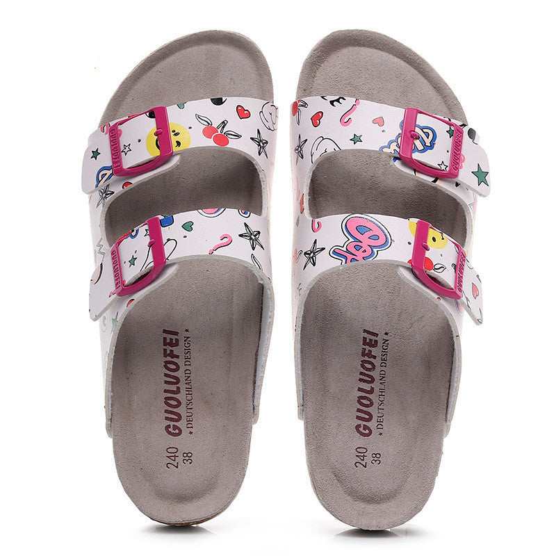 Sandals And Slippers With Double Buckle