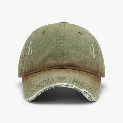 Distressed Washed Adjustable Baseball Cap for All Seasons