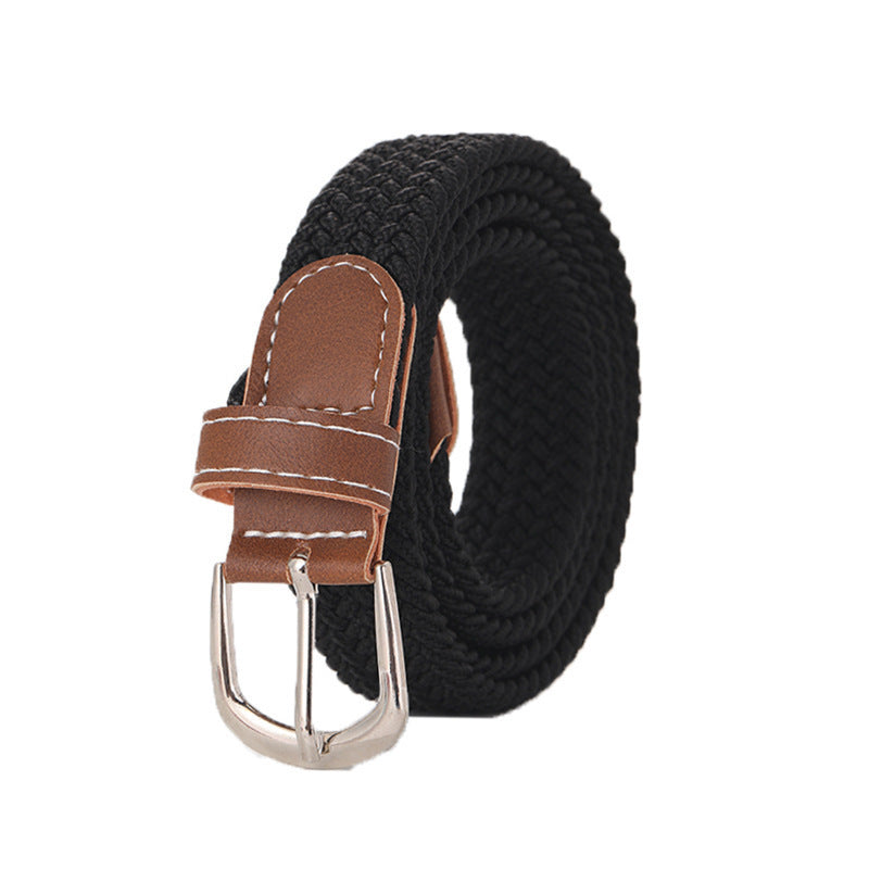 Stretchy Seamless Woven Denim Canvas Belt