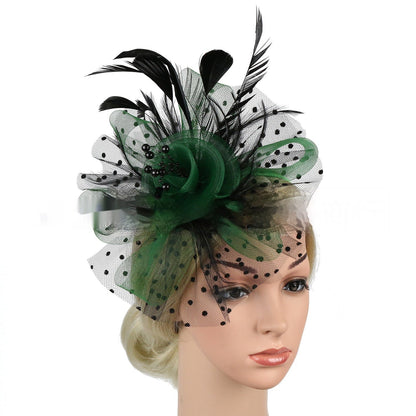 Headwear Bridal Hair Accessories Mesh Billycock Headband