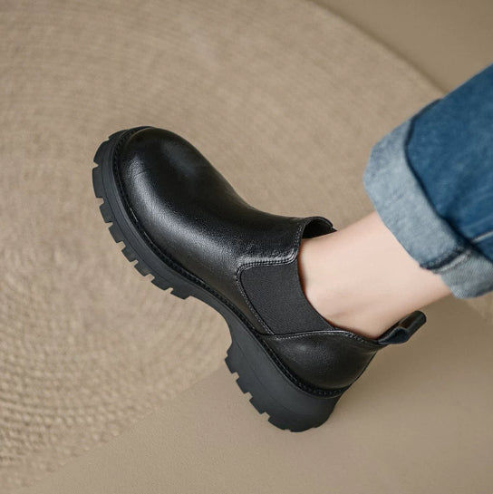 Brown Vintage Short Boots For Women