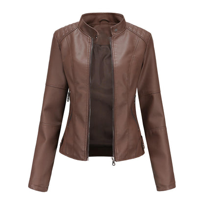 Arrival Hot-Selling AutumnWinter Womens Fashionable PU Leather Suit