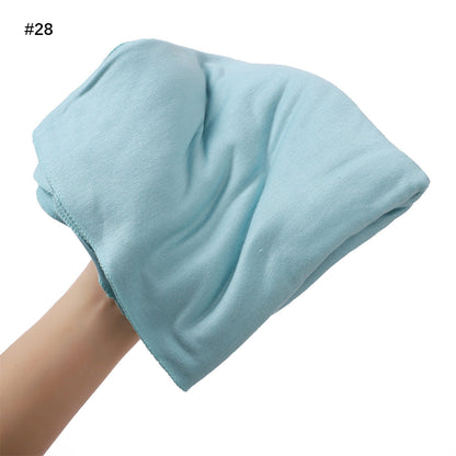 Solid-color Large-size Modal Sweatband Single-color Mercerized Cotton Turban Headscarf