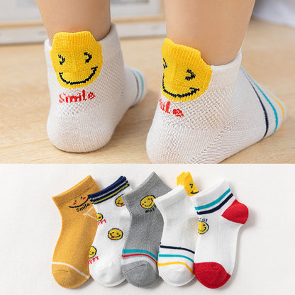 Cartoon Cotton Socks For Small And Medium-sized Children
