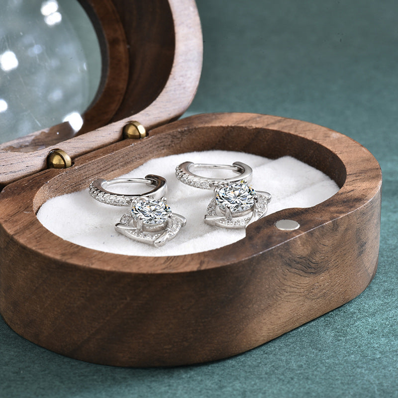 S925 Sterling Silver Windmill Earrings, Versatile For Women