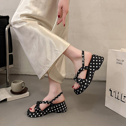 2026 Summer Hot-selling Fairy Style Wedge Platform Single Strap Sandals For Women, Versatile Non-slip Sandals To Match Dresses