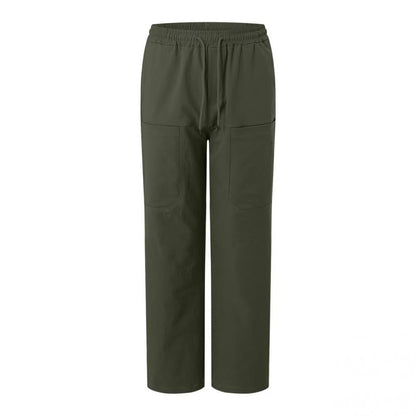 Men's Loose-Fit Sports Plus-Size Straight-Cut Casual Trousers