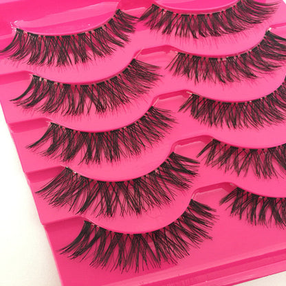Man-made Fiber False Eyelashes Natural False Eyelashes Set