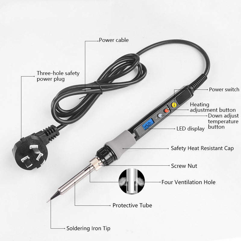 Digital Electric Soldering Iron Temperature Control Set