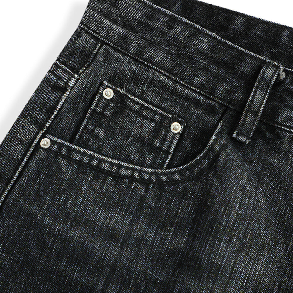 Retro Washing Water Denim Shorts Men