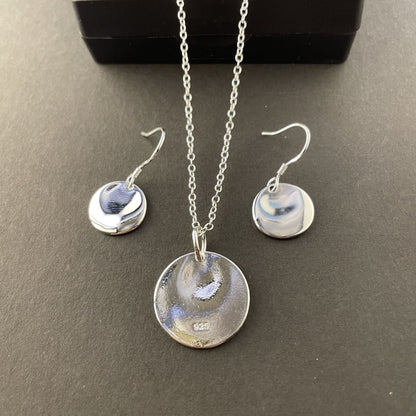 Silver Necklace Ring Suit Flying Saucer