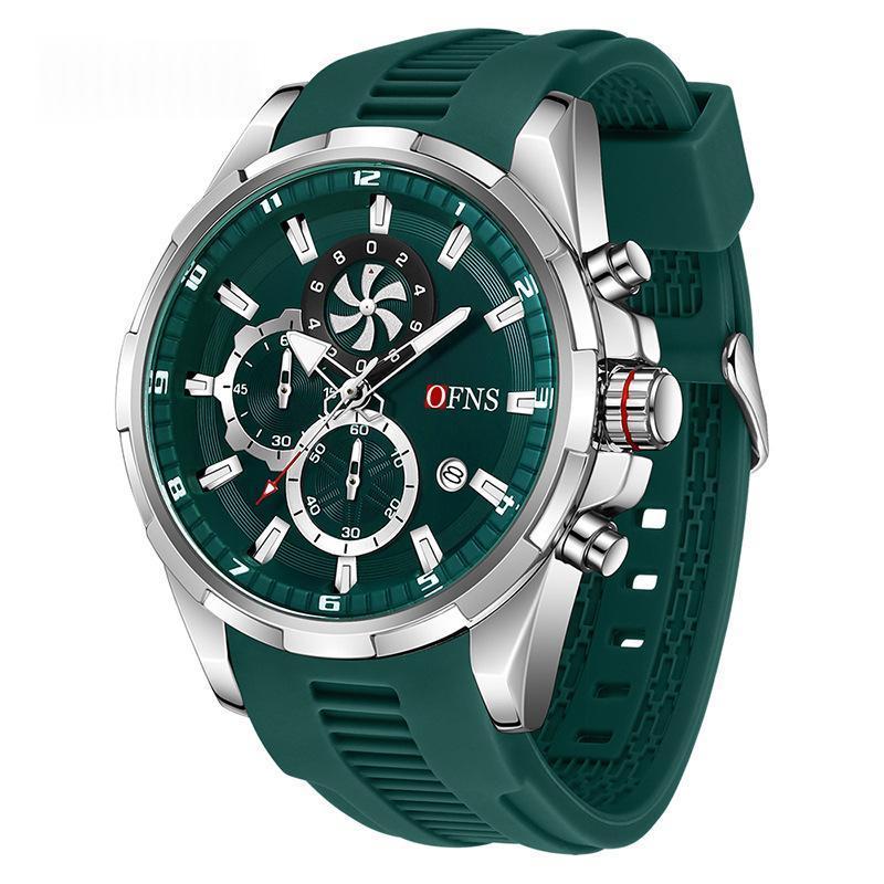 Men's Quartz Watch With A Small Three-hand Chronograph