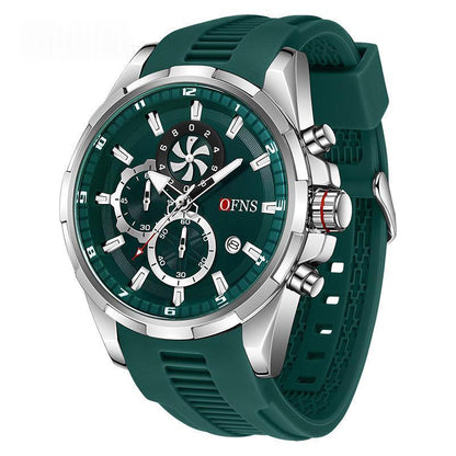 Men's Quartz Watch With A Small Three-hand Chronograph