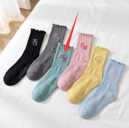 Embroidered Yoga Socks For Children
