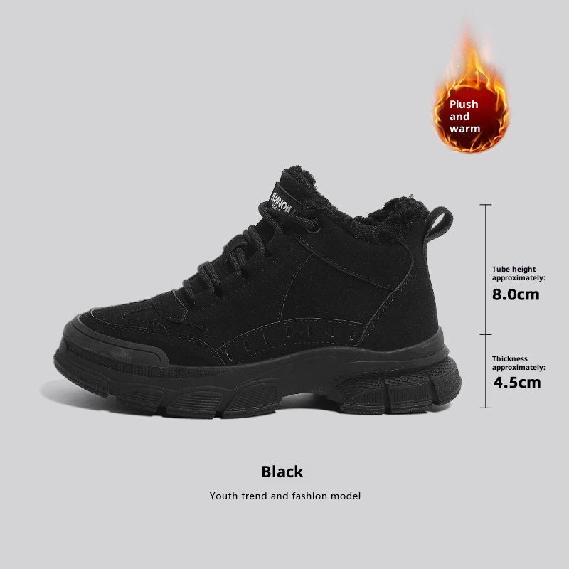 Warm Snow Boots Women's Non-slip Plus Velvet Thickened Martin Boots