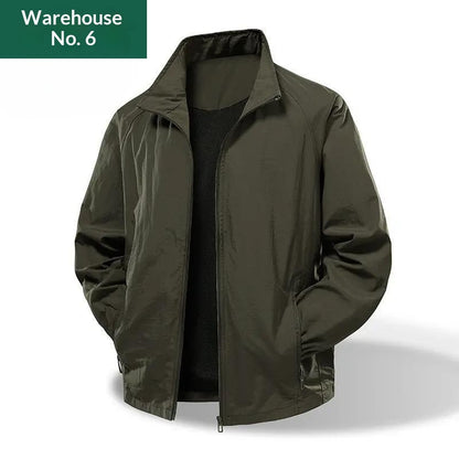 Versatile Loose-fit Stand-collar Jacket American-style Water-repellent
