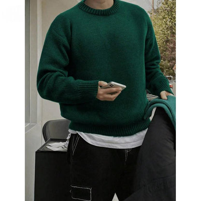 Mens Stylish Thick And Soft Knit Sweater