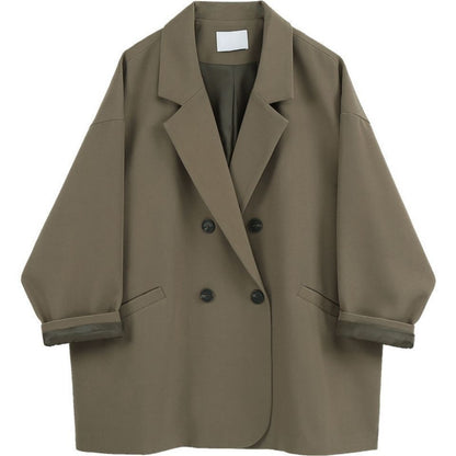 Korean Style Thin Looking Fashion Ins Vintage Blazer