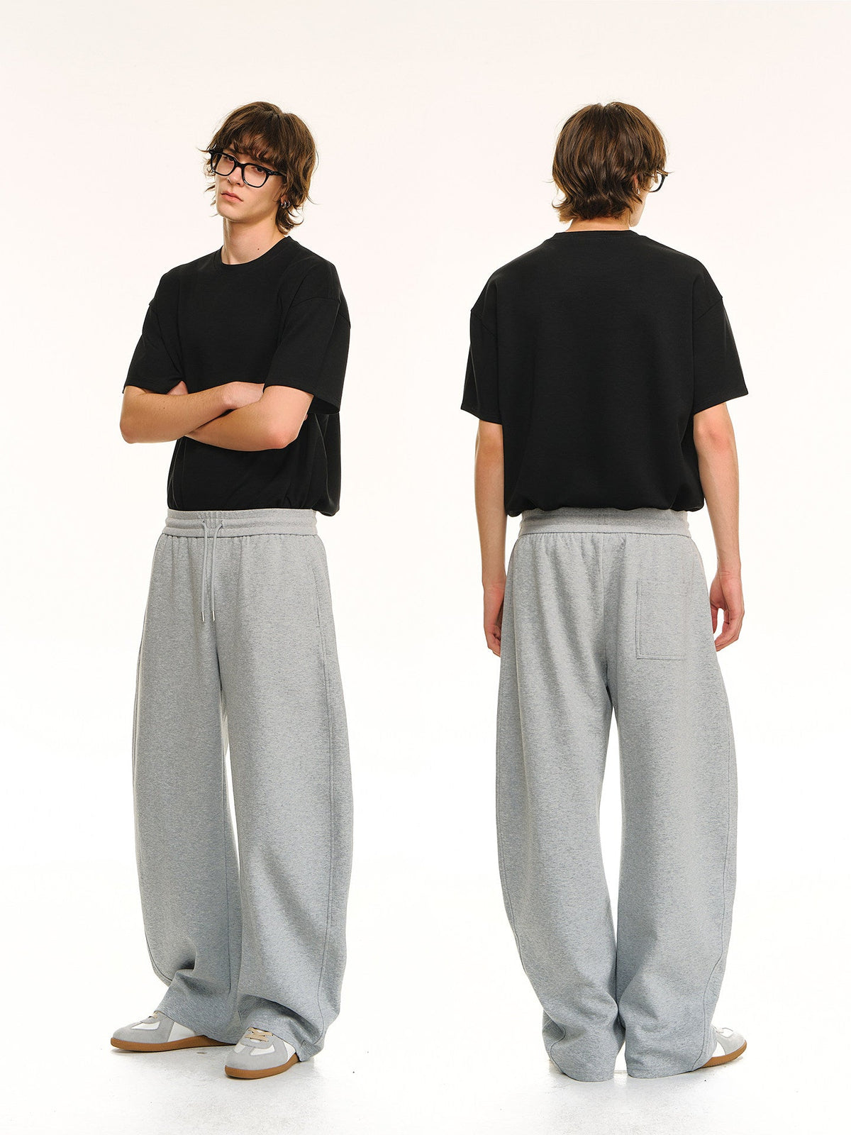 Soft Chew And Stretchy Air-layer Loungewear Banana Pants