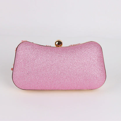 Embroidered Evening Clutch Bag For Women Mini Chain Shoulder Bag With A Niche Design