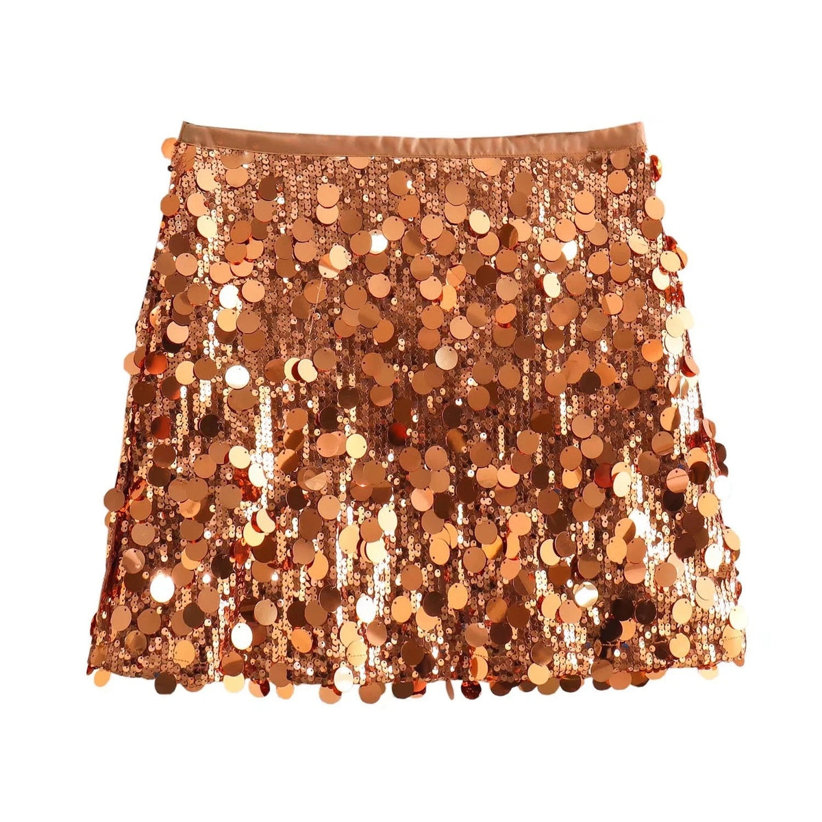 Sequined Sheath Skirt Mini Women