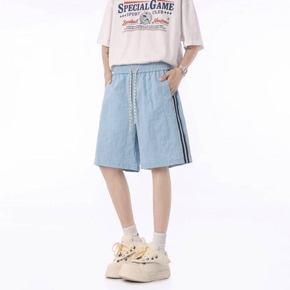 American Vintage Stripe Sports Shorts Men