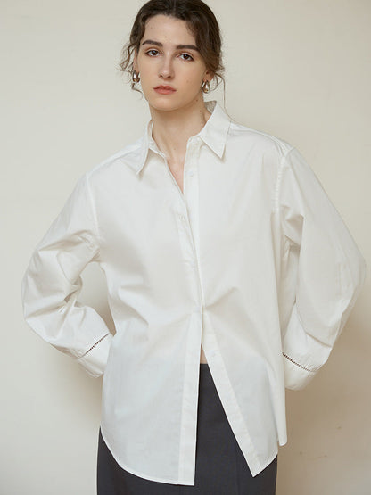 Relaxed Fit Pure Cotton Button-Down Shirt