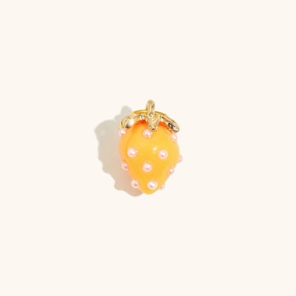 Stainless Steel Corn Pendant Plated With 18K Gold