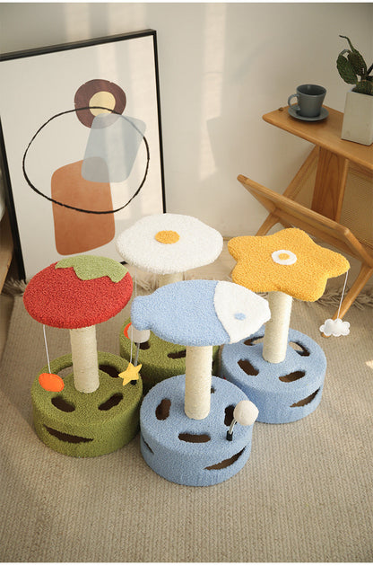 Kitten Cat Climbing Frame Small Cat Scratching Post Sisal Scratching Board