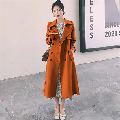 British-style Trendy Khaki Trench Coat