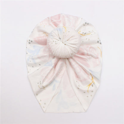 Baby Print Donut Indian Pullover Hat Hijab