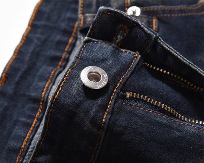 Fashion American Retro Worn Jeans Men
