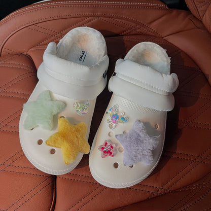 Plush Star Shoe Buckle Accessories
