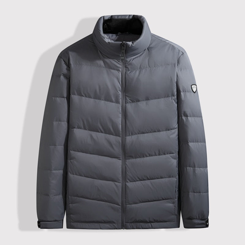 Autumn And Winter Men's Stand-up Collar Warm Down Jacket