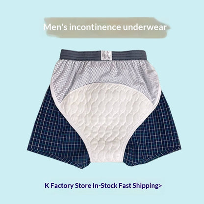 Washable Incontinence Underwear For Men With A High Waist