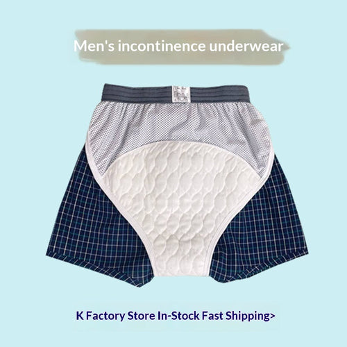 Washable Incontinence Underwear For Men With A High Waist