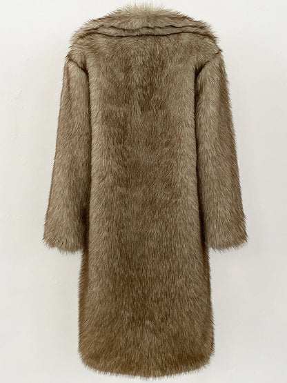 High-quality Artificial Fur Faux Fur Coat For Women