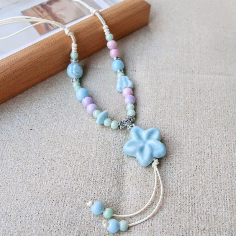Vintage Ethnic-Style Ceramic Necklace For Women