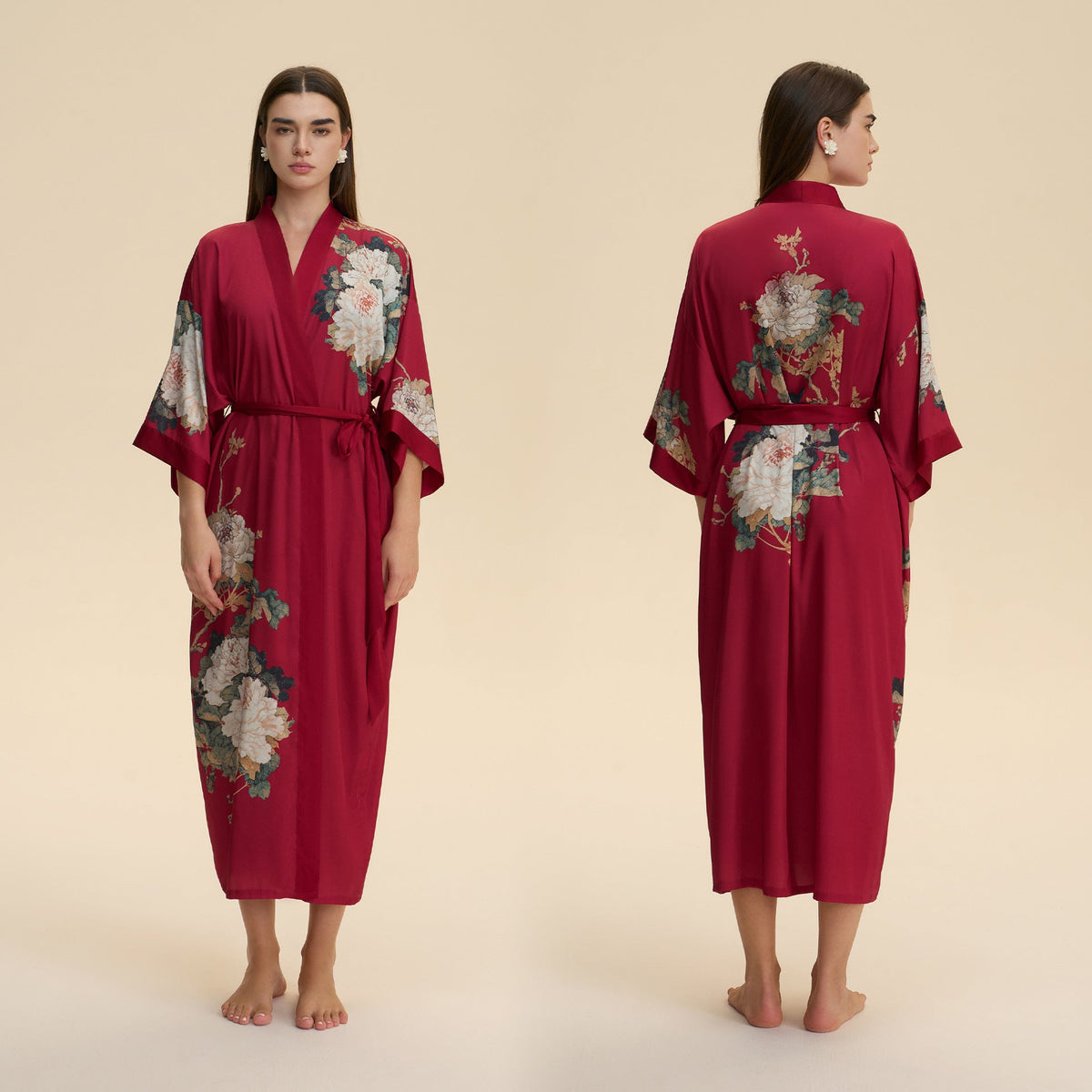 New Satin Plus Size Pajamas For Women Lightweight Loungewear Robe